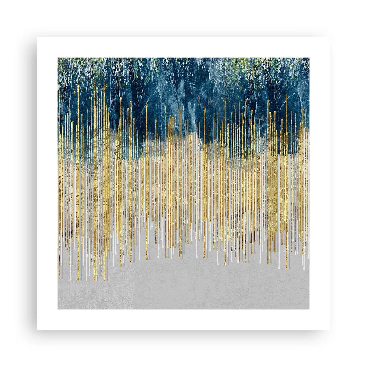 Poster - Vergoldete Grenze - 50x50 cm