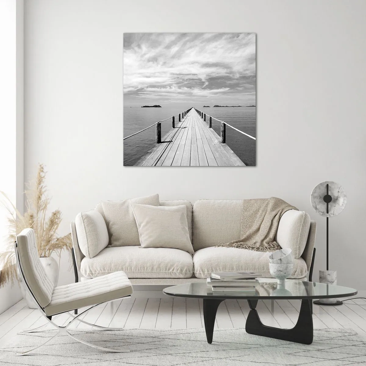 Glasbild - Bild auf glas - Oder vielleicht eine Reise ... - 50x50 cm