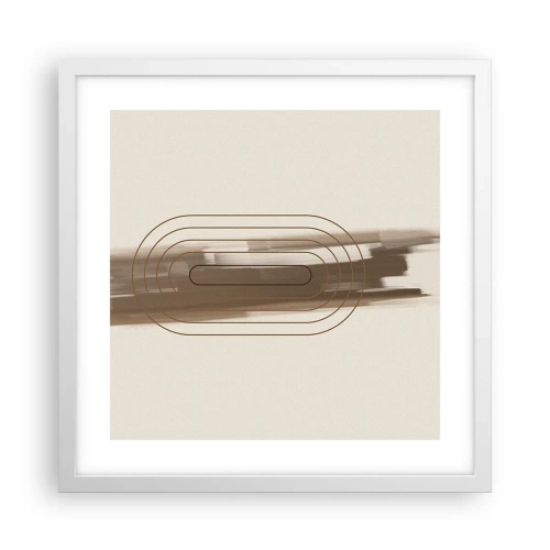 Poster in einem weißen Rahmen - Ein Hauch von Grau - 40x40 cm