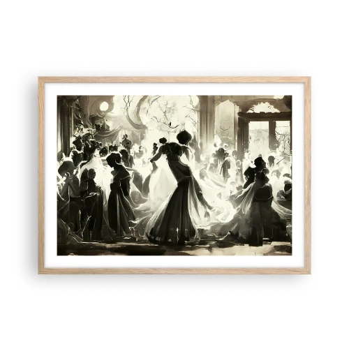 Poster in einem Rahmen aus heller Eiche - Die große Maskerade - 70x50 cm