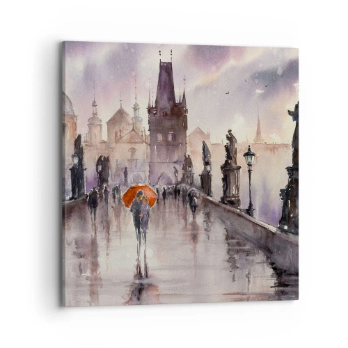 Bild auf Leinwand - Leinwandbild - Leute verändern sich nicht - 70x70 cm