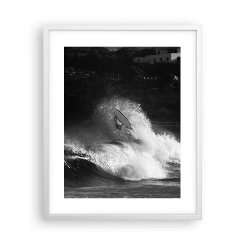 Poster in einem weißen Rahmen - Herausforderung angenommen! - 40x50 cm