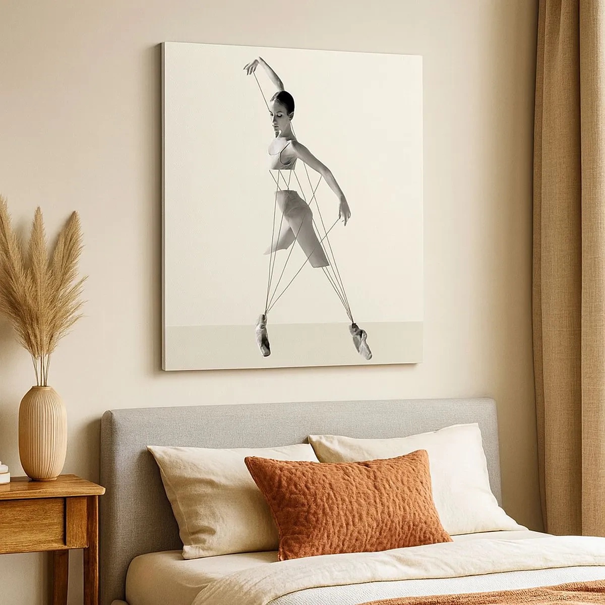 Bild auf Leinwand - Leinwandbild - Im Theater der Welt - 30x30 cm