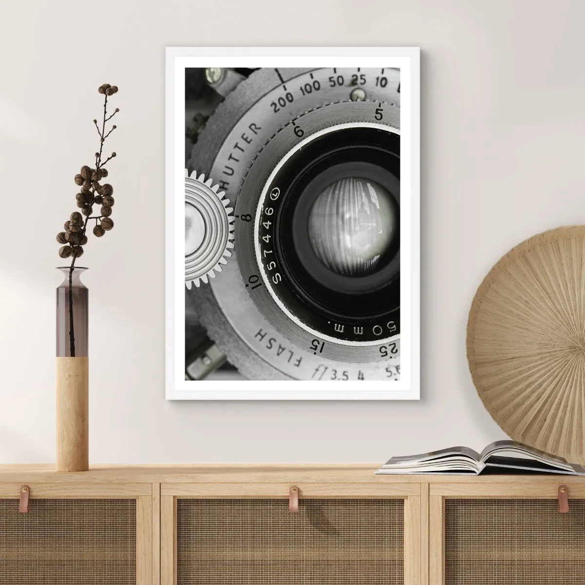 Poster in einem weißen Rahmen - Eine Story über Hollywood - 50x70 cm