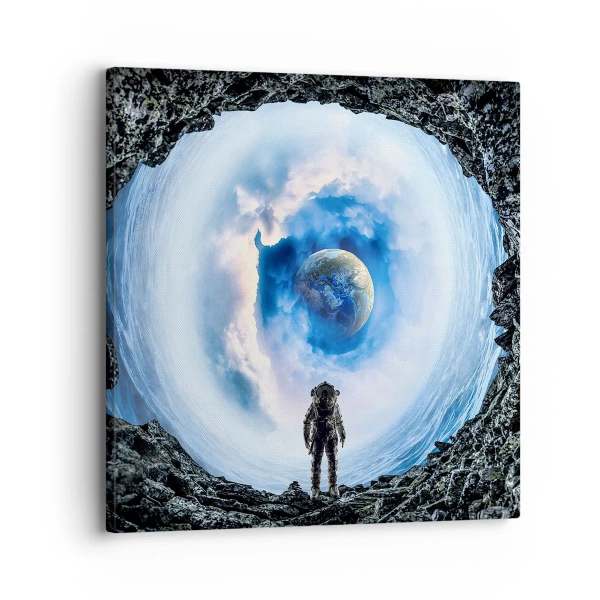 Bild auf Leinwand - Leinwandbild - Es ist nicht weit von zu Hause - 30x30 cm