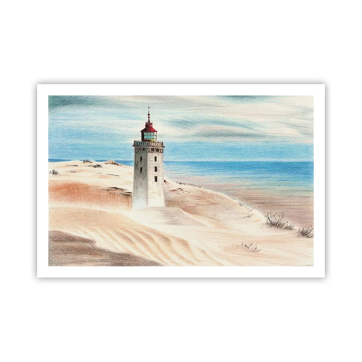 Poster - Immer aufs Meer starrend - 91x61 cm
