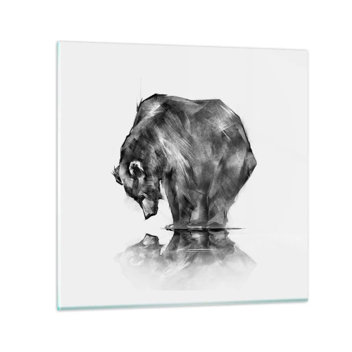 Glasbild - Bild auf glas - Schön, jemanden in der Nähe zu sehen - 30x30 cm