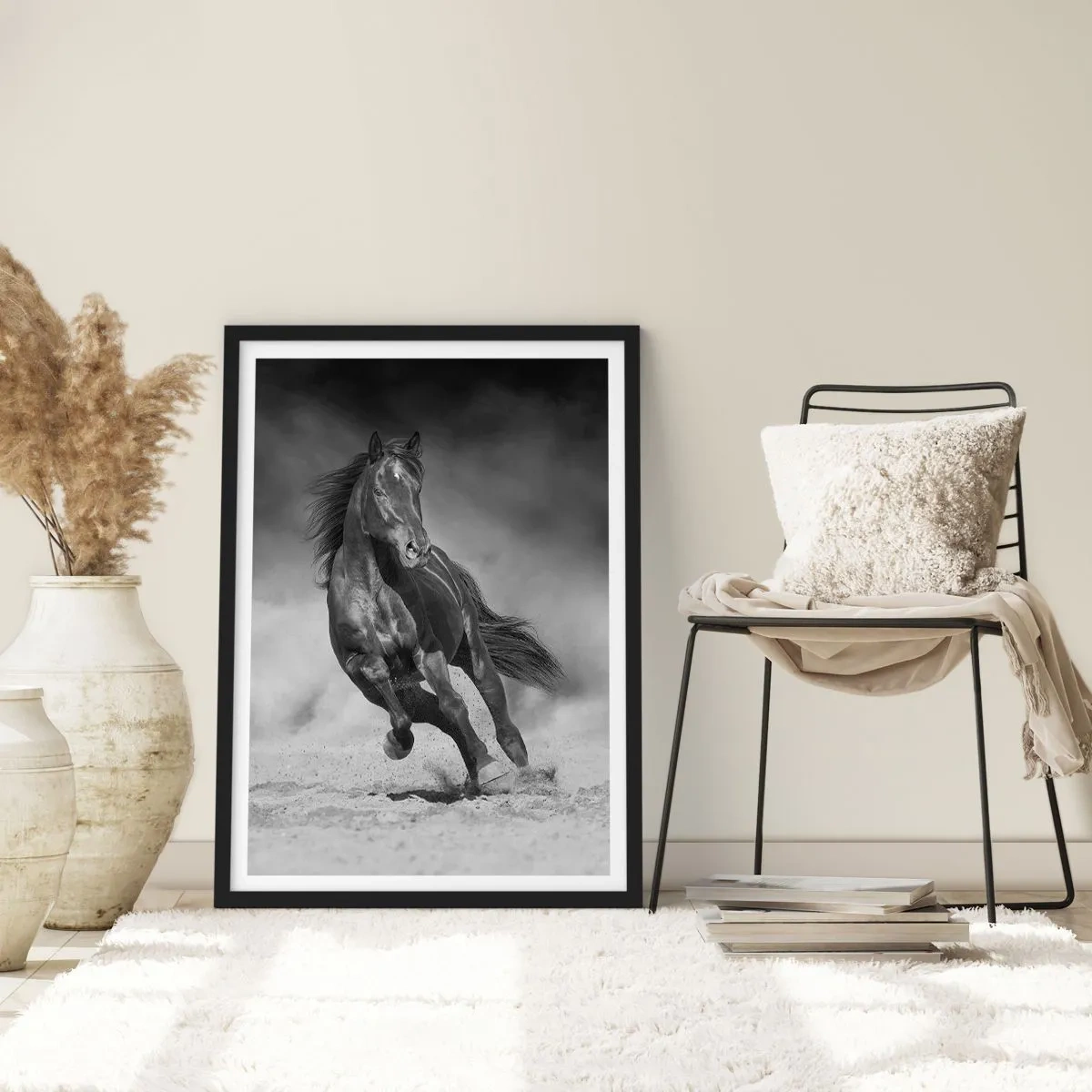 Poster in einem schwarzem Rahmen - Würdig des Emirs selbst - 40x50 cm