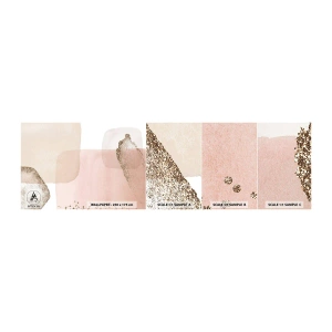 Fototapeten Muster Selbstklebend Deluxe Sticker - Ein Blick durch die Farbe - Abstraktion, Stück, Modernes Muster - 100x30 cm