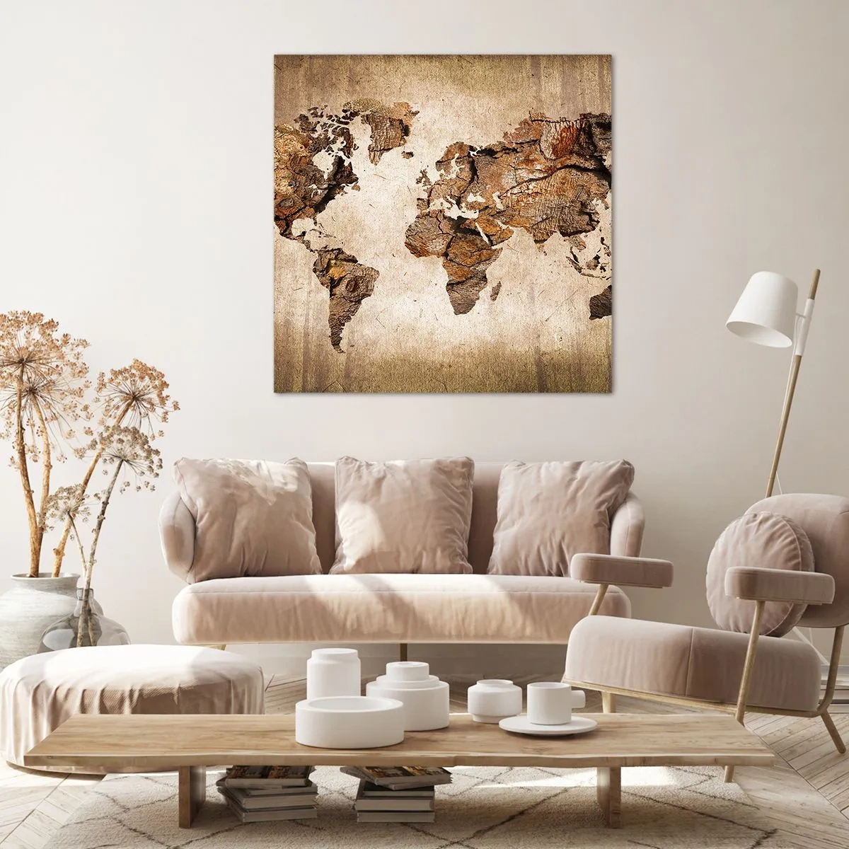 Bild auf Leinwand - Leinwandbild - Entdeckung der Welt - 40x40 cm