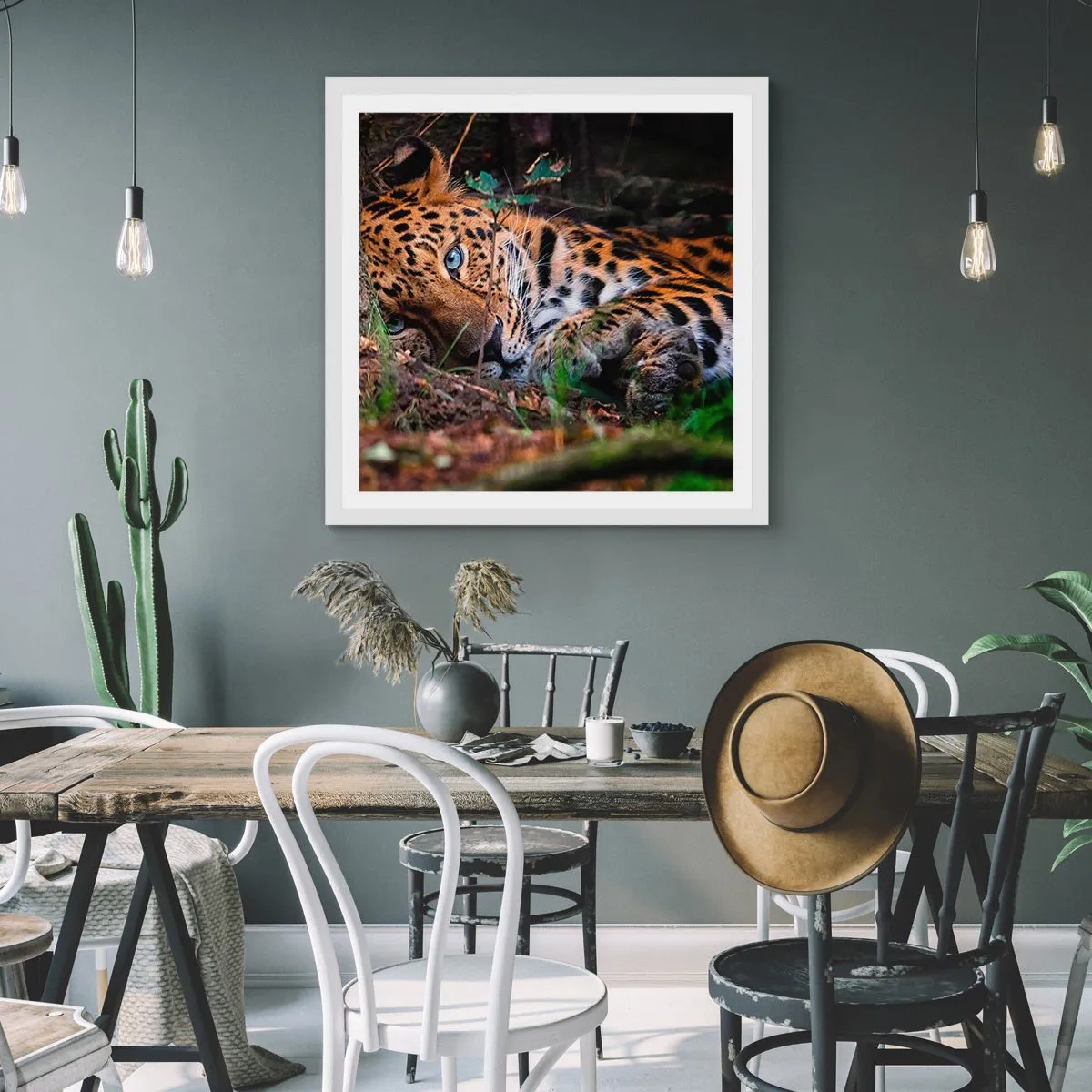 Poster in einem weißen Rahmen - Vertrau mir - 40x40 cm