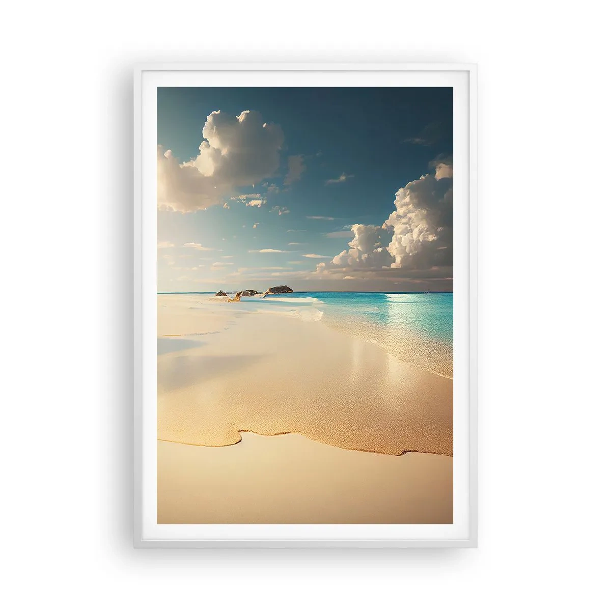 Poster in einem weißen Rahmen - Erträumter Tag - 70x100 cm