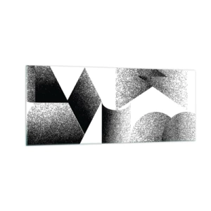 Glasbild - Bild auf glas - Winkel und Ovale - 100x40 cm