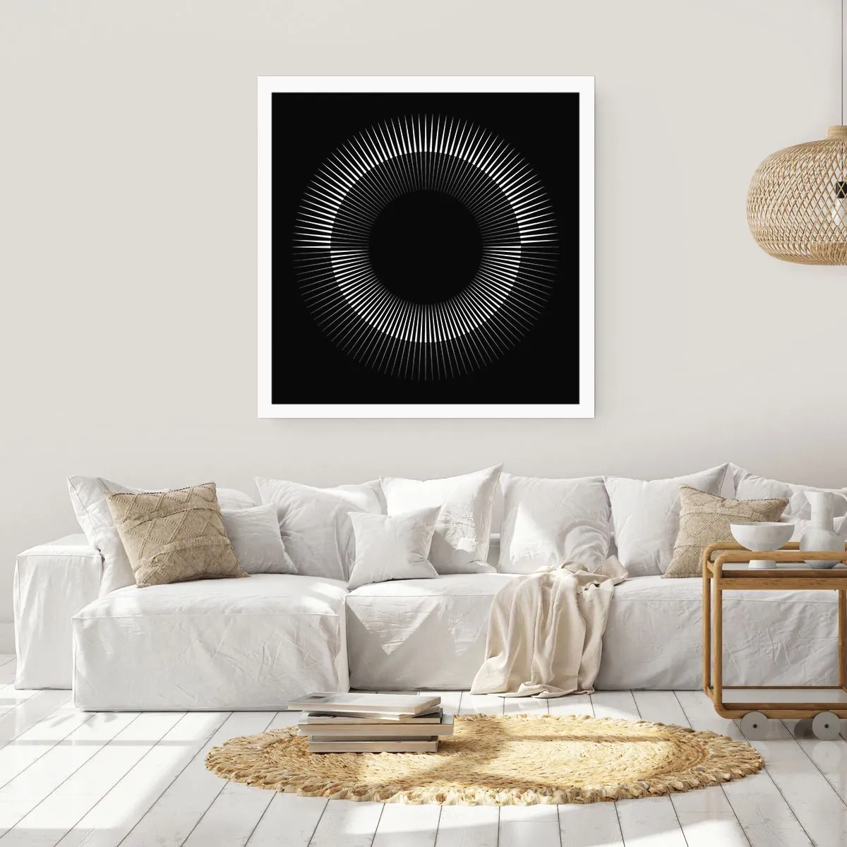 Poster - Schwarze Sonne - 50x50 cm