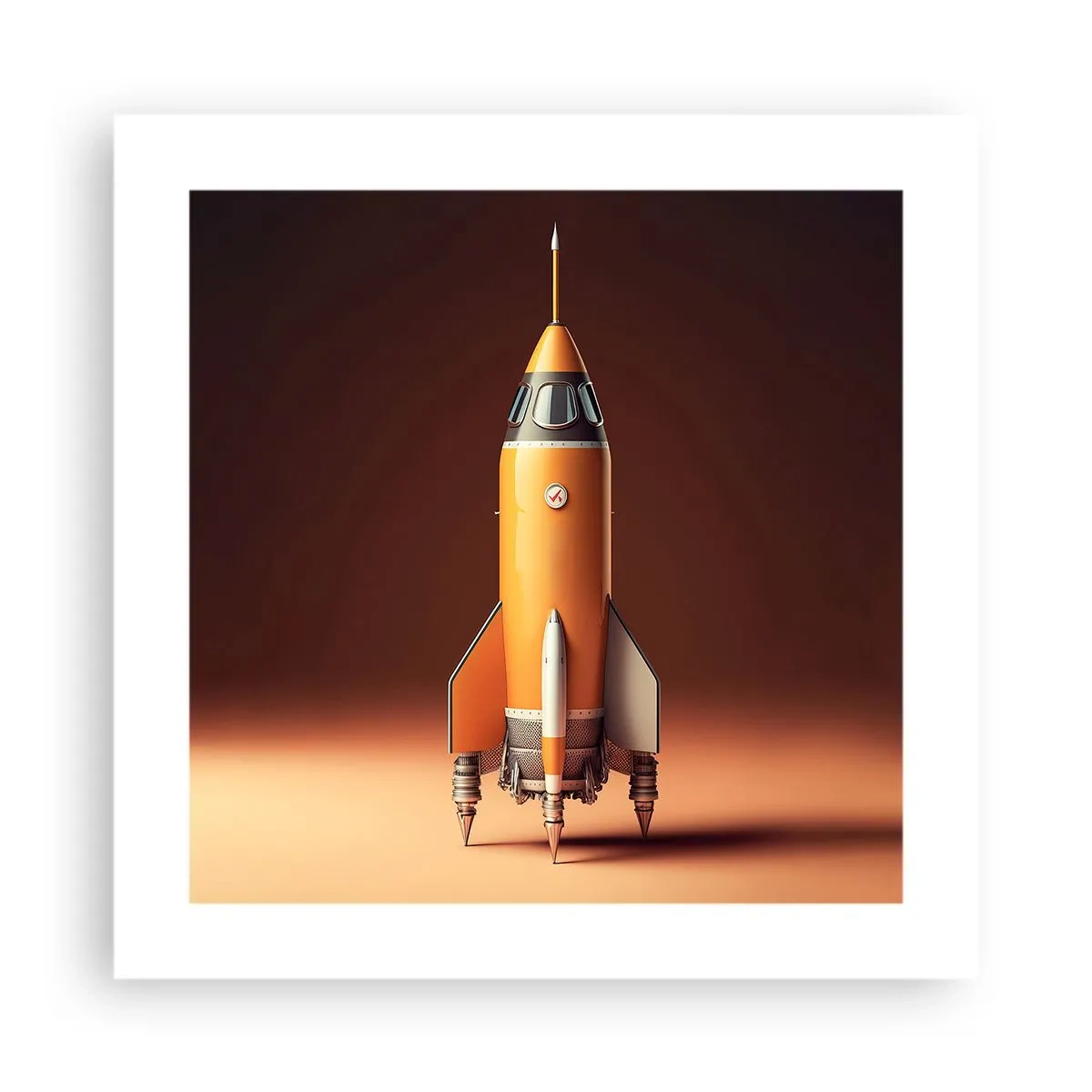 Poster - Es beginnt mit einem Traum - 40x40 cm