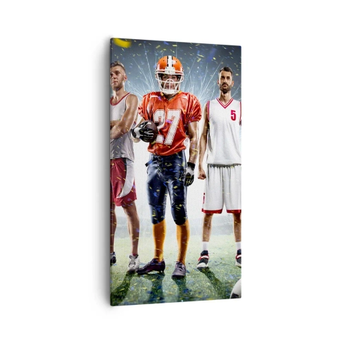 Bild auf Leinwand - Leinwandbild - Feldgladiatoren - 55x100 cm