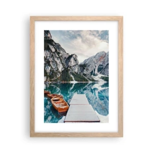 Poster in einem Rahmen aus heller Eiche - Wir zeigen Ihnen Schönheit - 30x40 cm