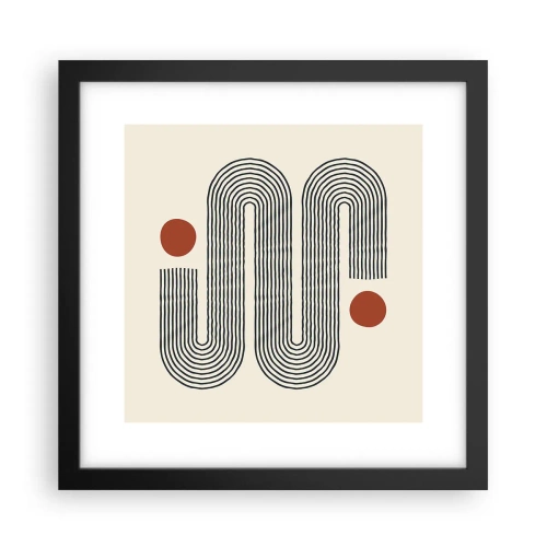 Poster in einem schwarzem Rahmen - Vom Anfang bis zum Ende - 30x30 cm