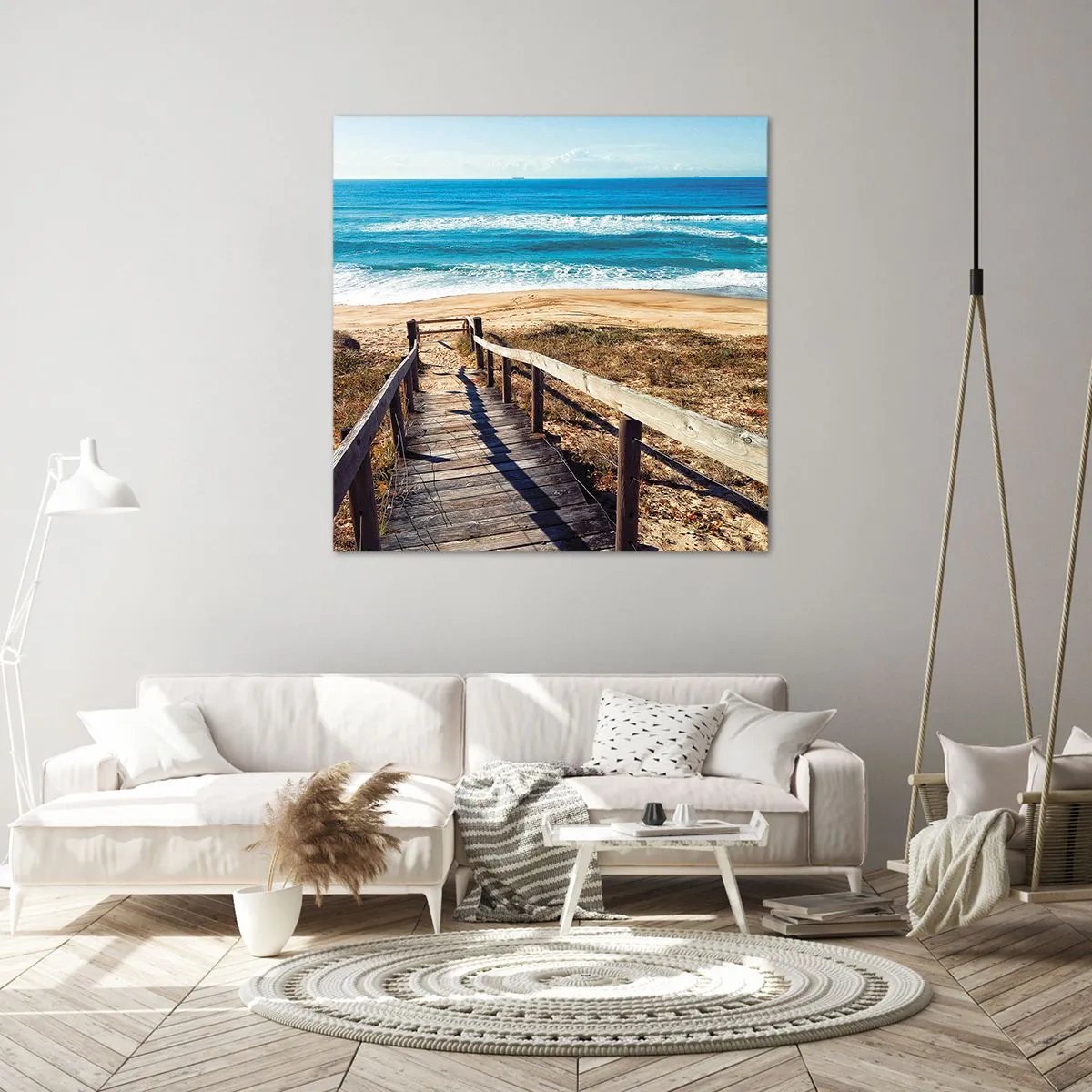 Bild auf Leinwand - Leinwandbild - Lauf! - 70x70 cm