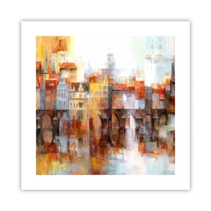 Poster - Schön ist es auch unter der Brücke - 40x40 cm