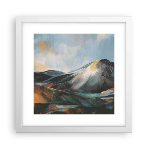 Poster in einem weißen Rahmen - Roh und schön - 30x30 cm