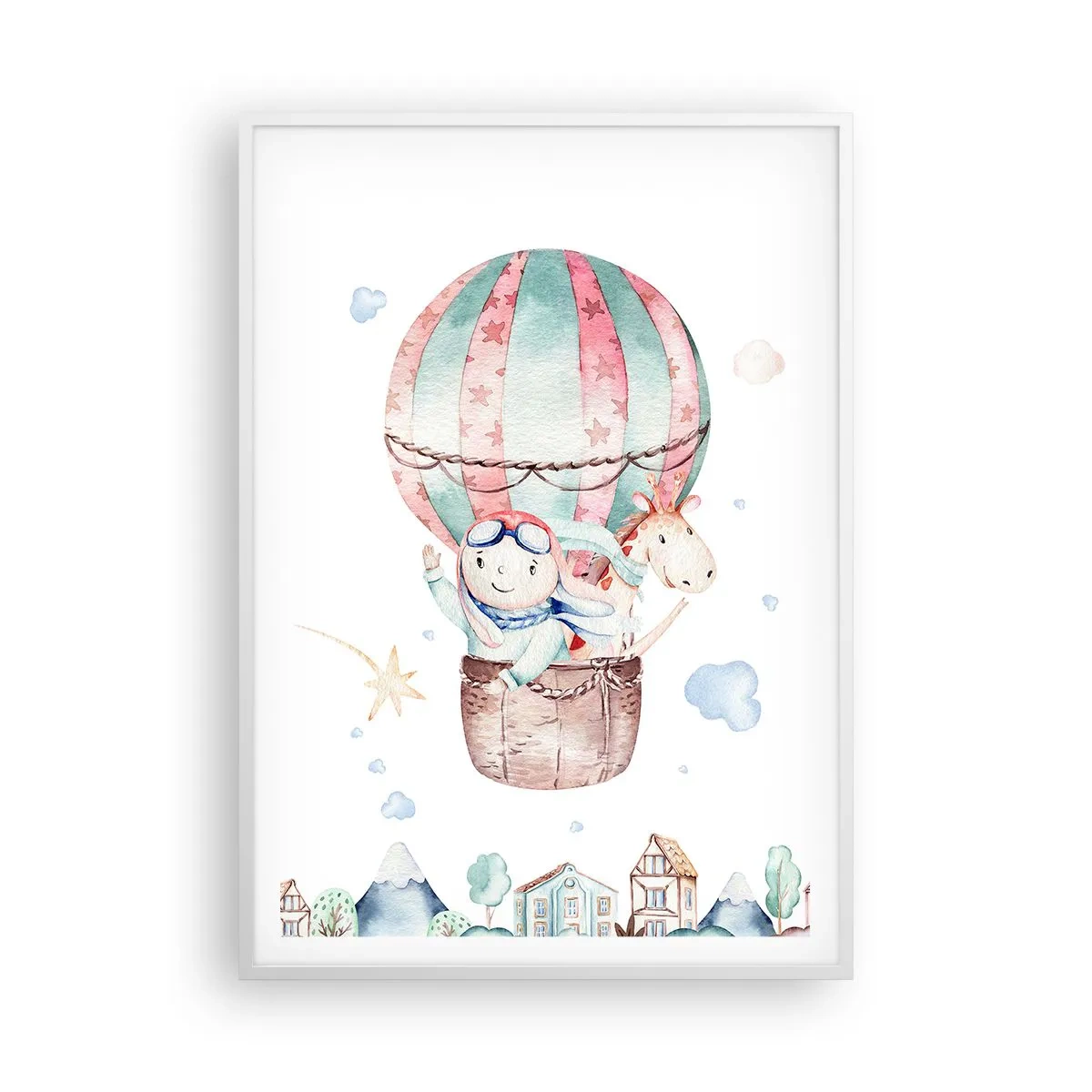 Poster in einem weißen Rahmen - Wir kommen bald zurück! - 70x100 cm