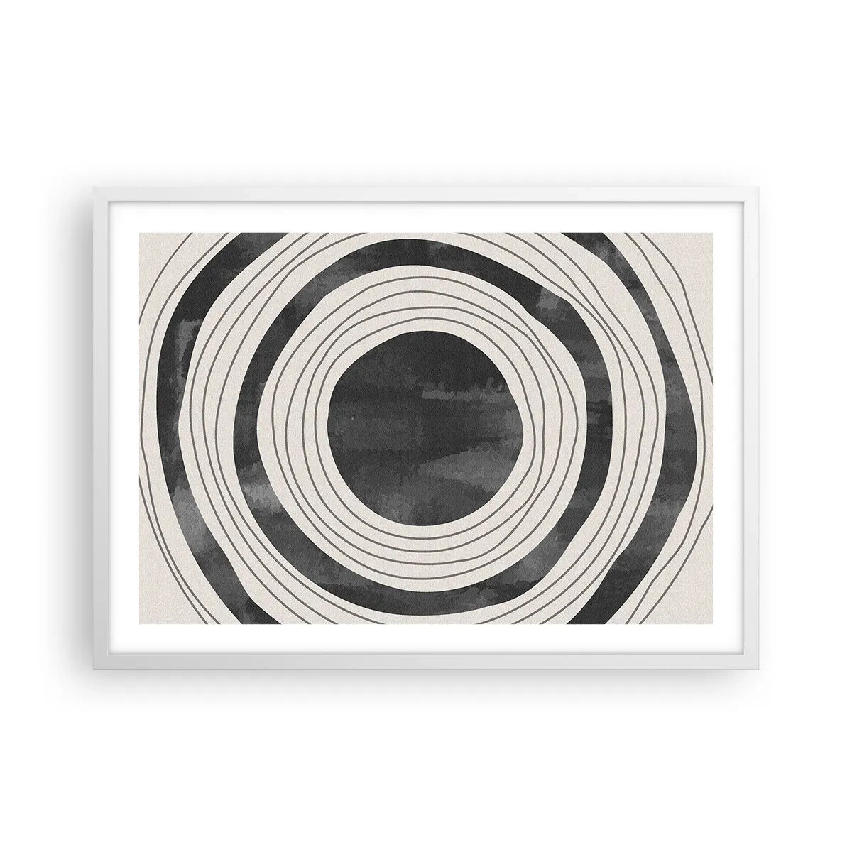 Poster in einem weißen Rahmen - Auf den Punkt gebracht - 70x50 cm