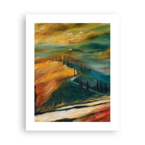 Poster - Toskanische Landschaft - 40x50 cm