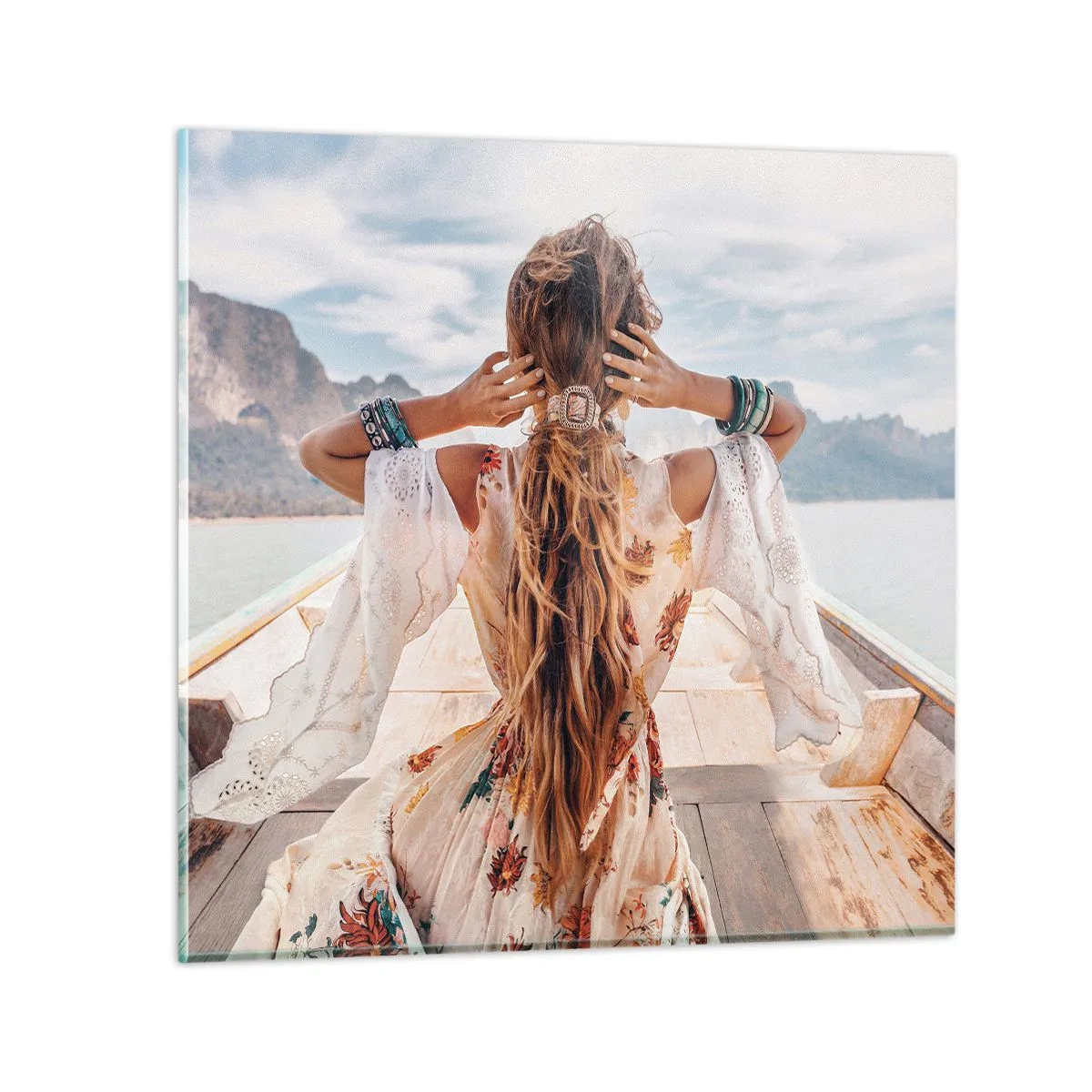 Glasbild - Bild auf glas - Auf dem Weg zum Glück - 70x70 cm