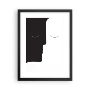 Poster in einem schwarzem Rahmen - Einheit der Gegensätze - 30x40 cm