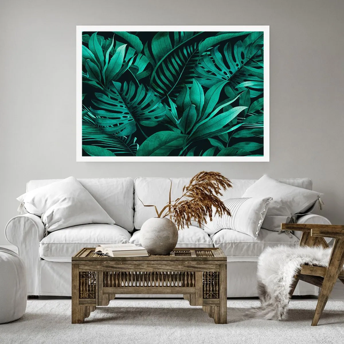 Poster - Die Tiefe des tropischen Grüns - 70x50 cm