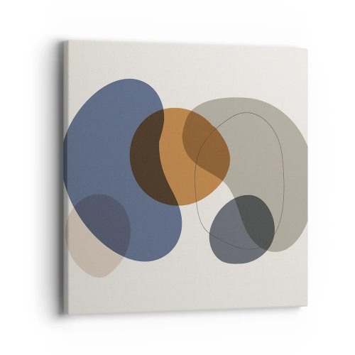 Bild auf Leinwand - Leinwandbild - Farbtropfen - 40x40 cm