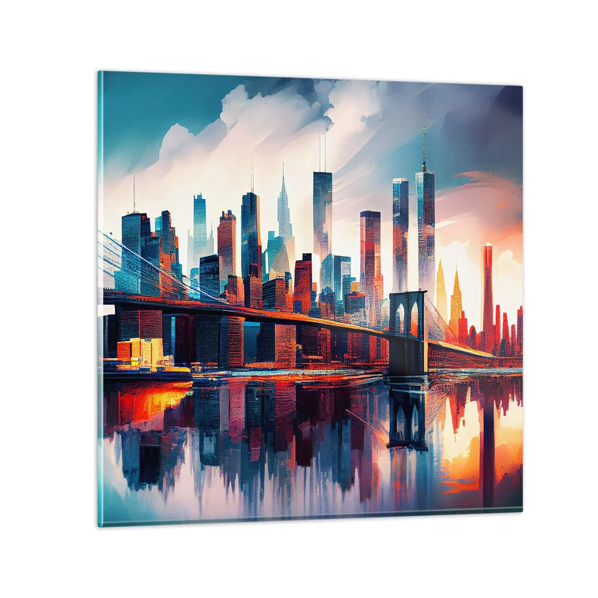 Glasbild - Bild auf glas - Traumhaftes New York - 30x30 cm