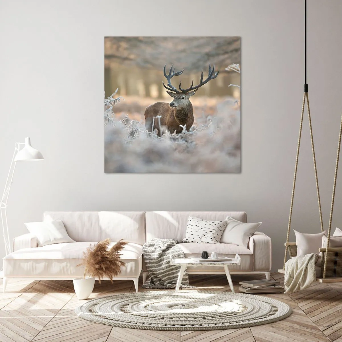 Bild auf Leinwand - Leinwandbild - Ein flotter Morgen - 60x60 cm