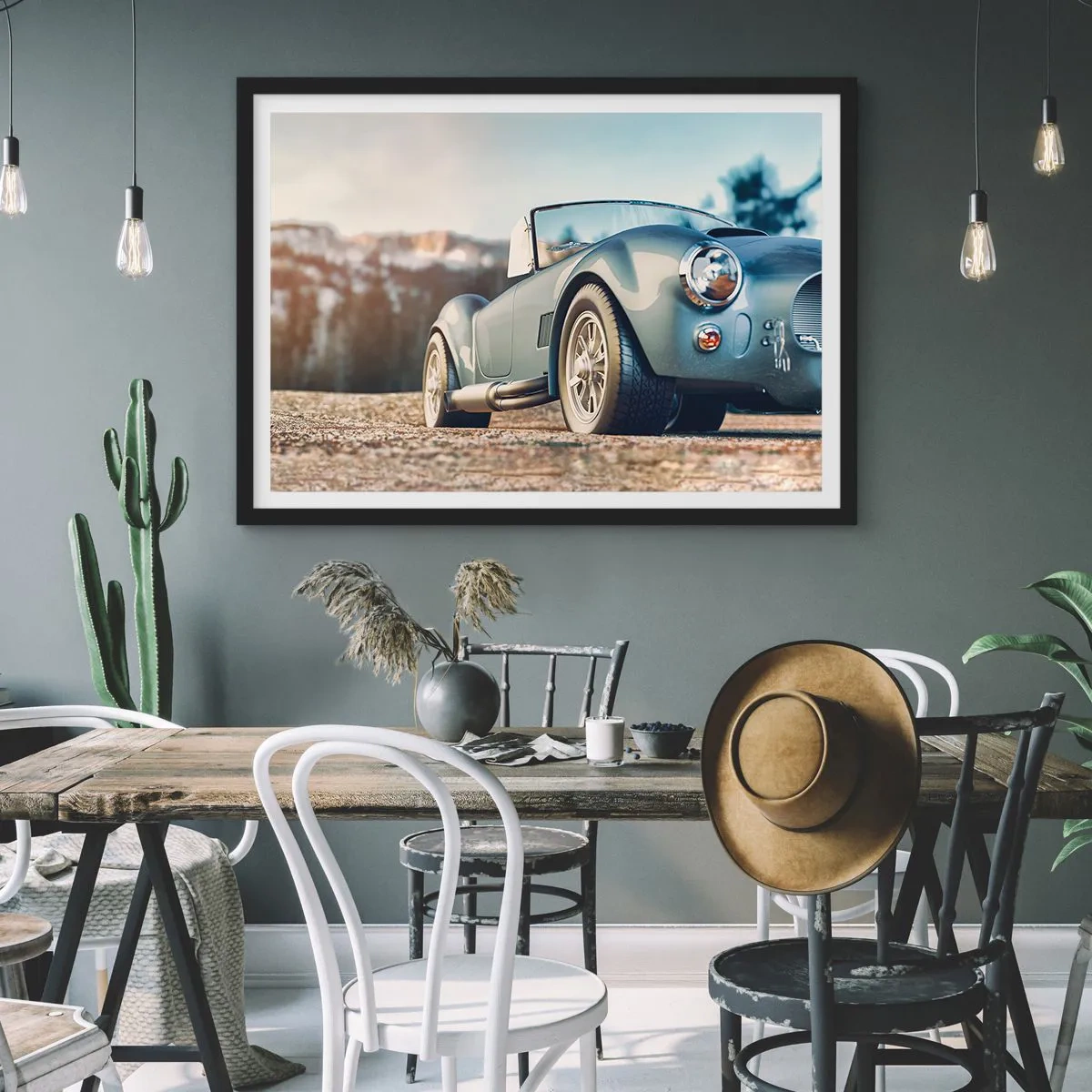 Poster in einem schwarzem Rahmen - Denn Stil zählt - 50x40 cm