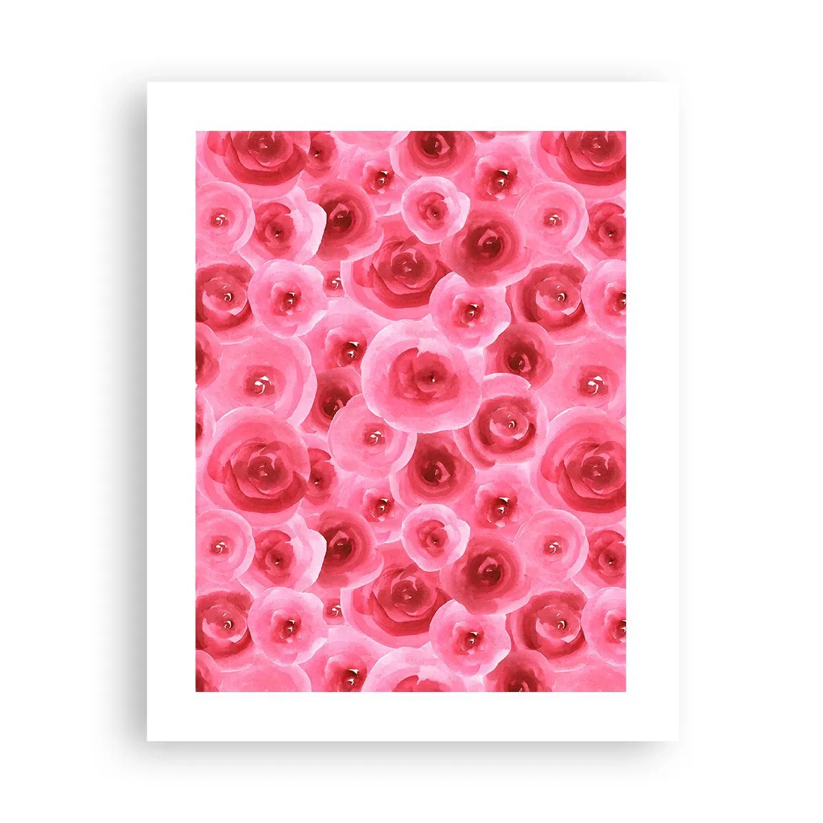 Poster - Oben und unten Rosen - 40x50 cm
