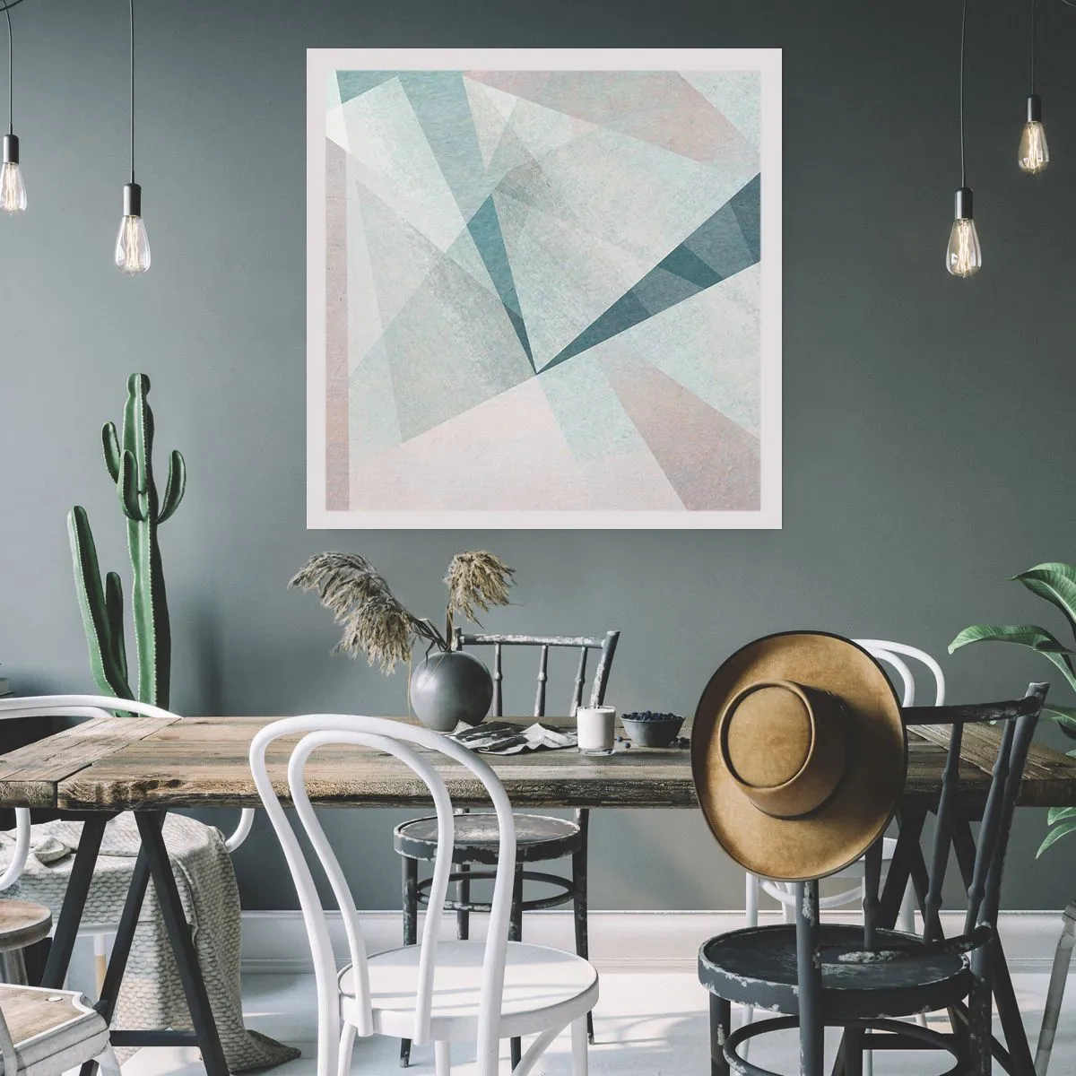 Poster - Einfach aber dynamisch - 50x50 cm