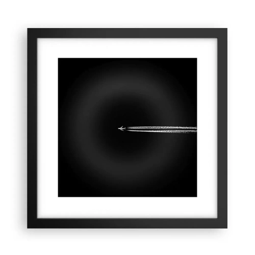 Poster in einem schwarzem Rahmen - In eine andere Dimension - 30x30 cm