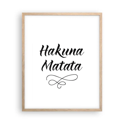 Poster in einem Rahmen aus heller Eiche - Bester Ratschlag - 40x50 cm
