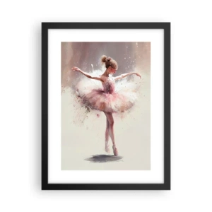 Poster in einem schwarzem Rahmen - Wie ein junger Vogel - 30x40 cm