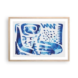 Poster in einem Rahmen aus heller Eiche - Zurück zu den Wurzeln - 70x50 cm