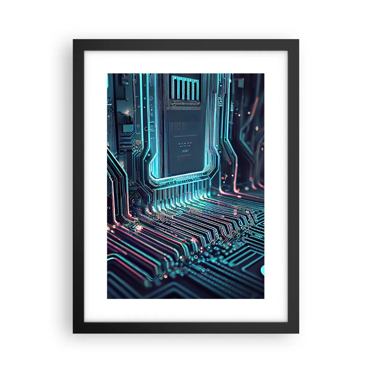 Poster in einem schwarzem Rahmen - Ich denke nur… - 30x40 cm