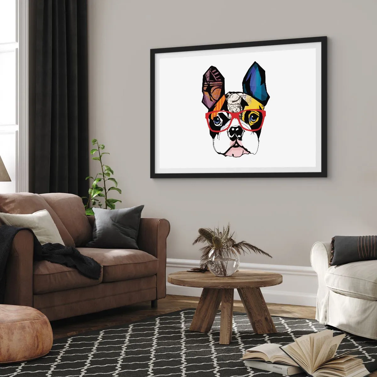Poster in einem schwarzem Rahmen - Intellektuelle - 40x30 cm
