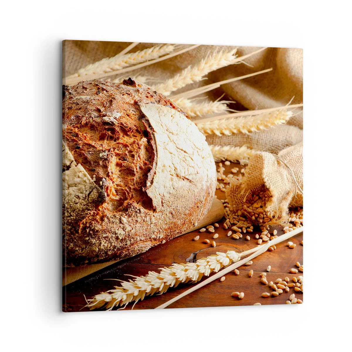 Bild auf Leinwand - Leinwandbild - Appetitanregend, duftend, knackig - 50x50 cm