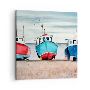 Bild auf Leinwand - Leinwandbild - Bereit zum Fang - 60x60 cm