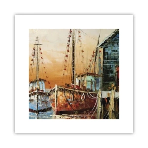 Poster - Friedliche Rückkehr - 30x30 cm