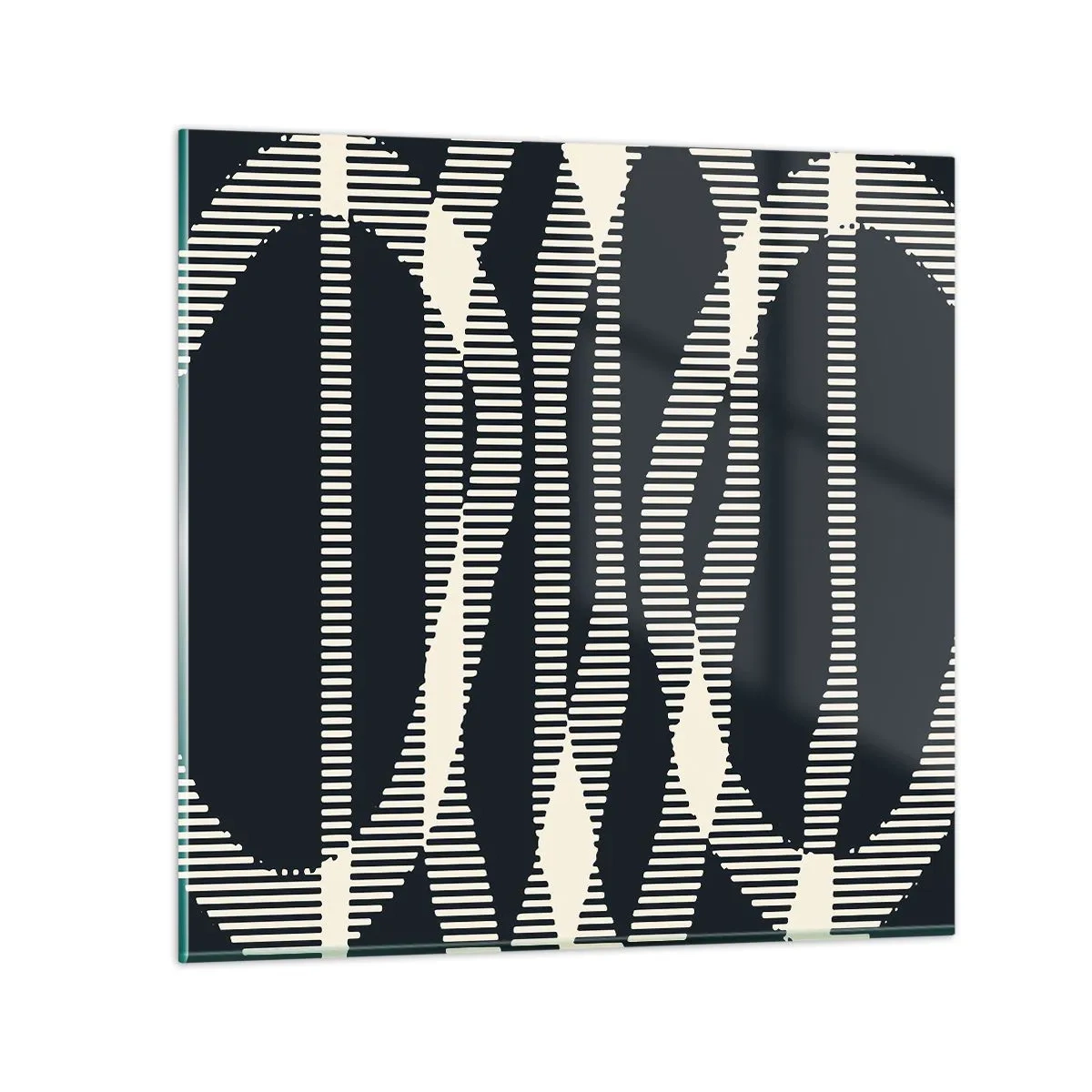 Glasbild - Bild auf glas - Ein Versuch, die Dunkelheit zu durchbrechen - 30x30 cm