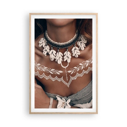 Poster in einem Rahmen aus heller Eiche - Talismane, Rituale der Weiblichkeit - 61x91 cm