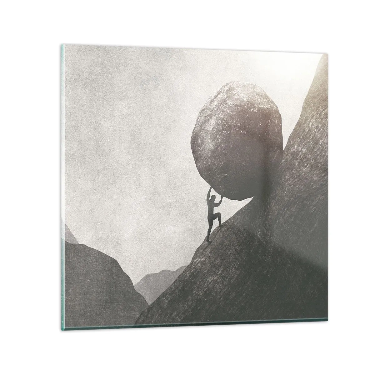 Glasbild - Bild auf glas - Ich glaube wider alle Hoffnung - 60x60 cm