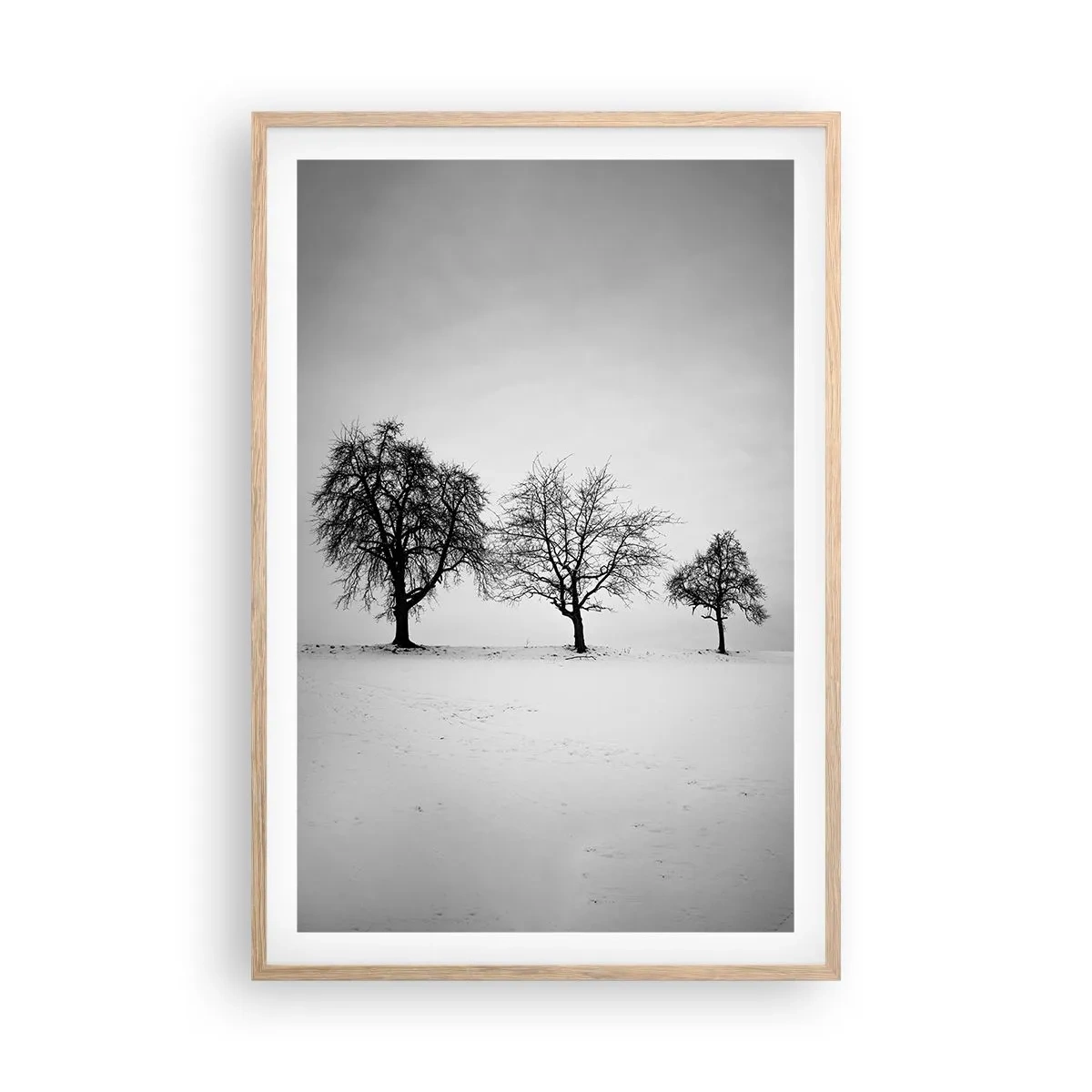 Poster in einem Rahmen aus heller Eiche - Wovon träumen sie? - 61x91 cm